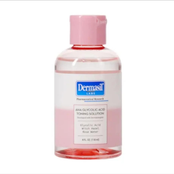 Dermasil Labs Glycolic Acid Toning Solution With Witch Hazel & Rose Water - Picture 2 of 11